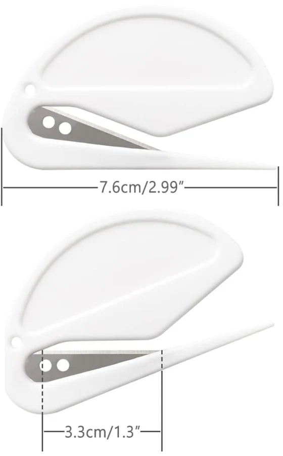 Abre Sobres Plástico Colores 7.6×4.5cm Proesa® [Pieza]