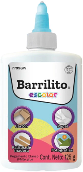 Adhesivo  Blanco  Escolar Barrilito® [Pieza]