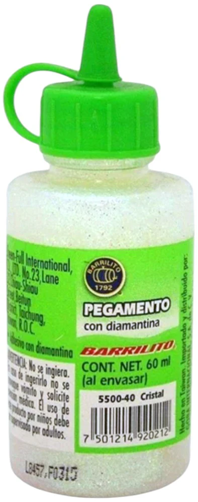 Adhesivo c/Diamantina Cristal 23g Barrilito® 5500-40 [Pieza]