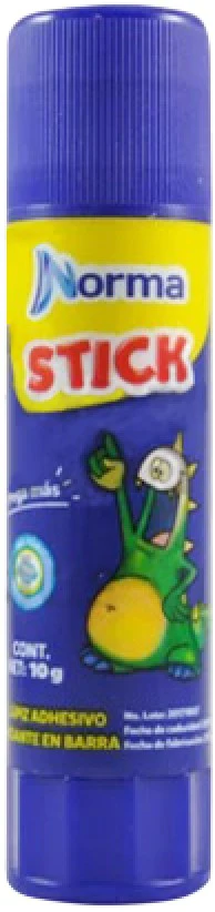 Adhesivo tipo Lápiz Stick Blanco 10g Norma® 546425 [Pieza]