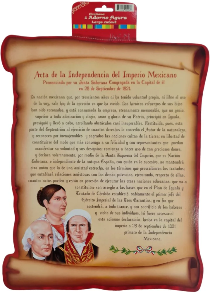 Adorno Fiestas Patrias Acta de la Independencia Figur 43.4cm granmark® 6000 [Pieza]