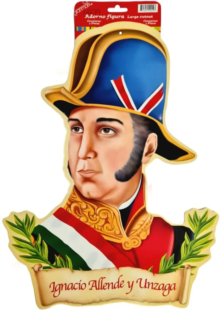 Adorno Fiestas Patrias Ignacio Allende y Unzaga Figur 46.7cm granmark® 6000-50 [Pieza]