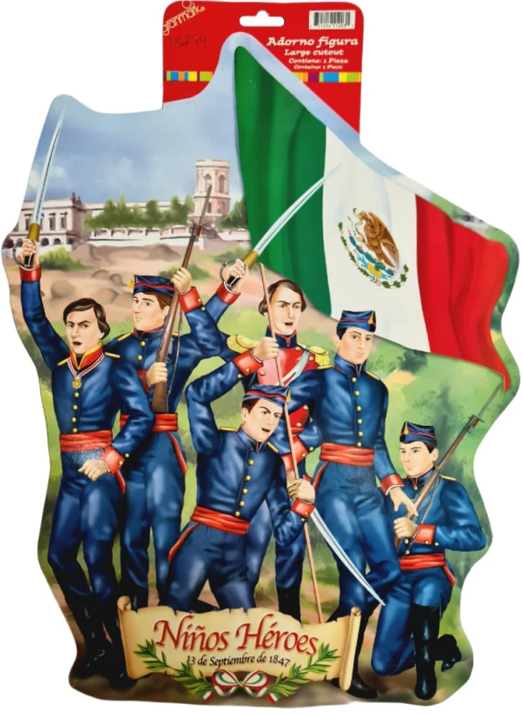 Adorno Fiestas Patrias Niños Héroes 13 Sep.1847 Figur 48cm granmark® 6000-41 [Pieza]