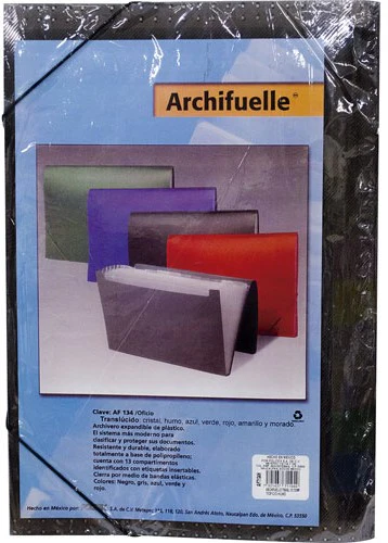 Archifuelle Plástico 12 Divisi.c/Índice y Liga Colores Oficio Polidex® AF-134 [Pieza] - Image 4
