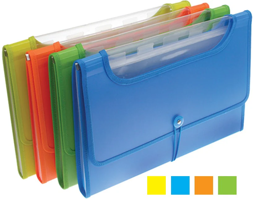 Archifuelle Plástico Expandible 5 Espacios Colores Carta Barrilito® X4N [Pieza]
