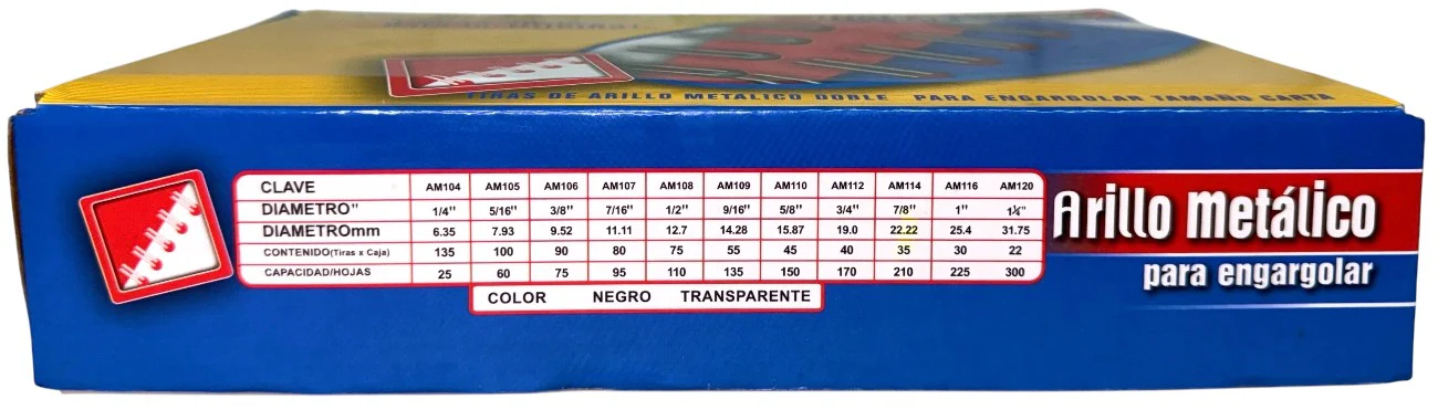 Arillo p/Engargo.metálico 2:1" 3:1"  Negro OfficeEASE® [Caja] - Image 8