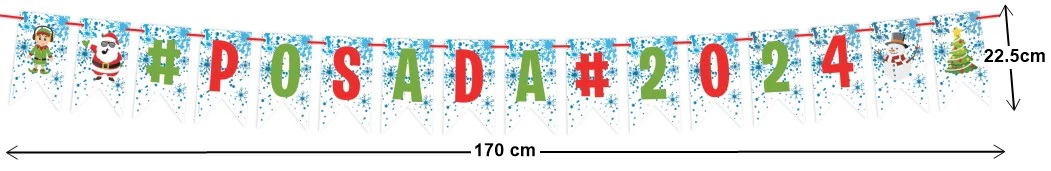Banner Navidad Móvil Posada 2024 22½×170cm granmark® 5860-1 [Pieza]