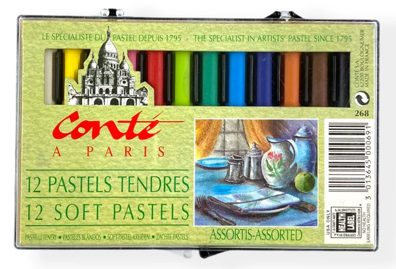 Barras Pastel Soft Pastel RED 268 Est.c/12 Rodin® PDBSO12 [Estuche]