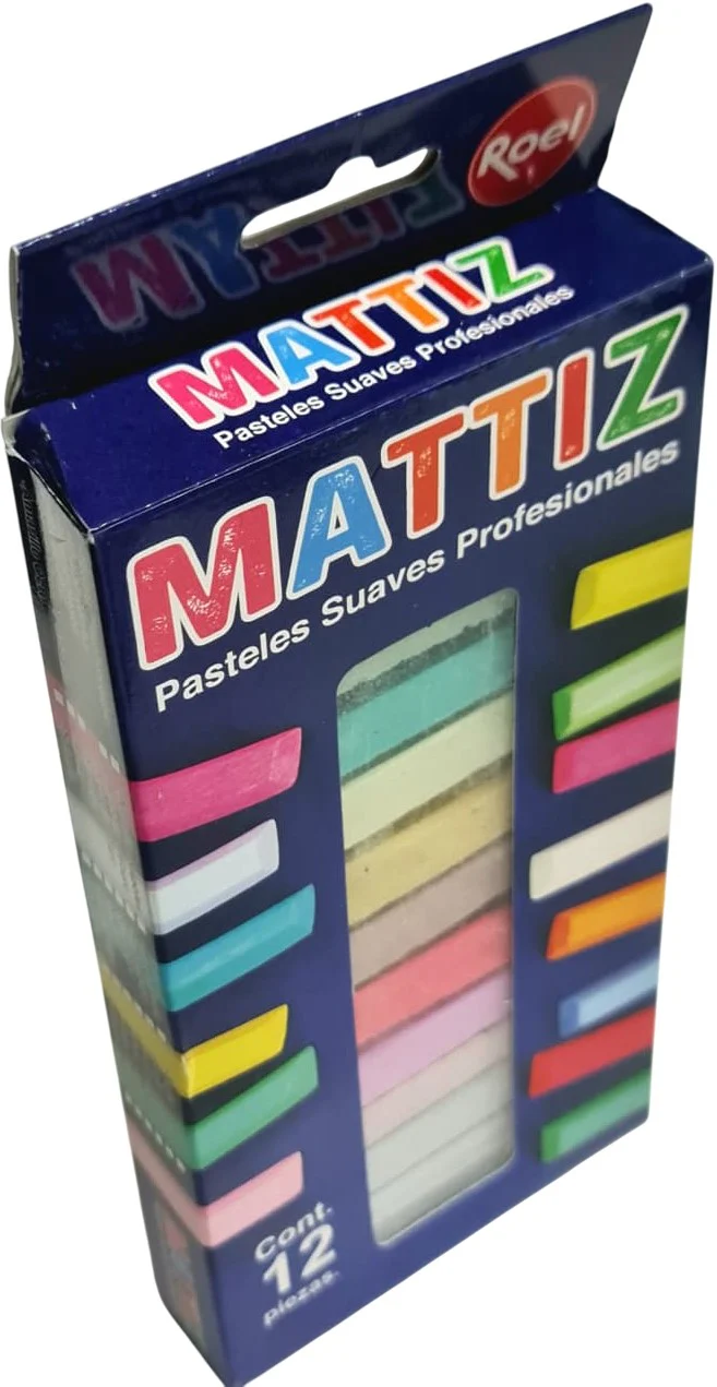 Barras Pastel Suaves  Colores  Est.c/12 Mattiz® [Estuche] - Image 10