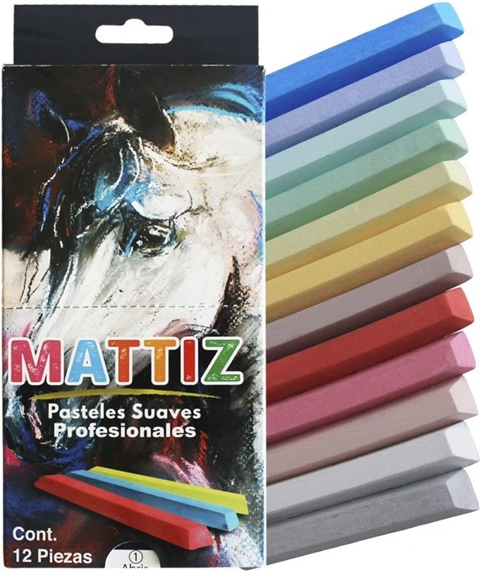 Barras Pastel Suaves  Colores  Est.c/12 Mattiz® [Estuche] - Image 12