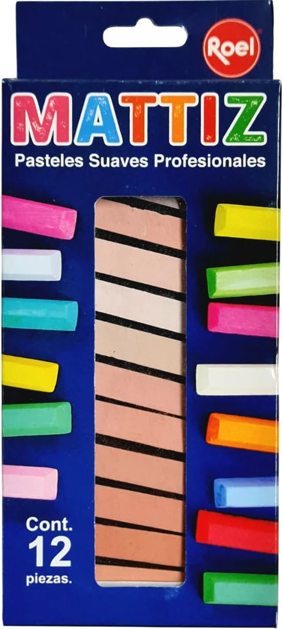 Barras Pastel Suaves  Colores  Est.c/12 Mattiz® [Estuche] - Image 2
