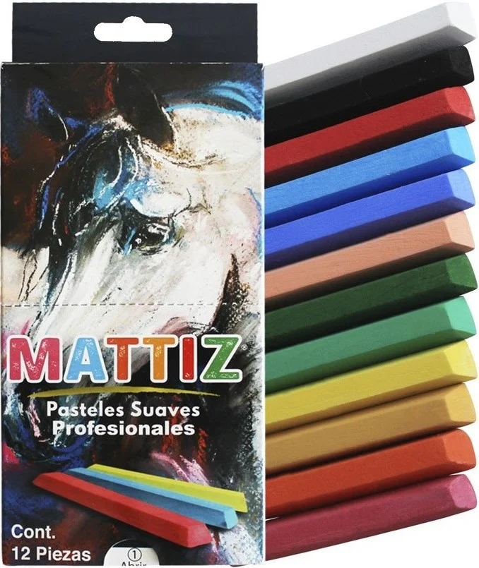 Barras Pastel Suaves  Colores  Est.c/12 Mattiz® [Estuche] - Image 7