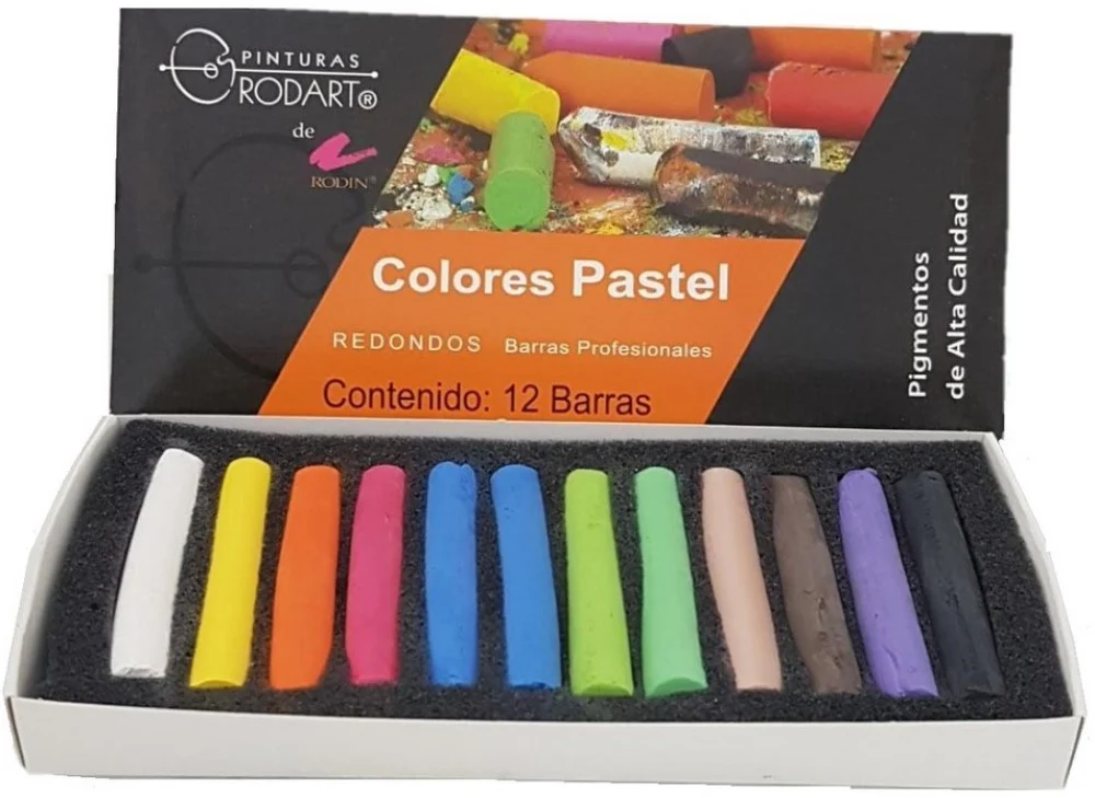 Barras Pastel Suaves Redondos Secos Colores Est.c/12 RODART® 13684 [Estuche] - Image 2