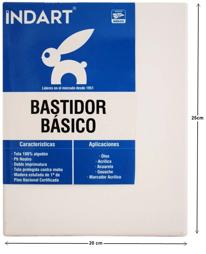 Bastidor Básico 15/16" de canto Tela Delgada INDART® [Pieza]
