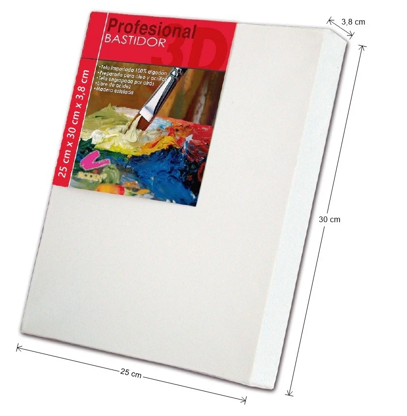 Bastidor Tridimensional 3.8cm de canto 25×30cm Rodin® [Pieza]