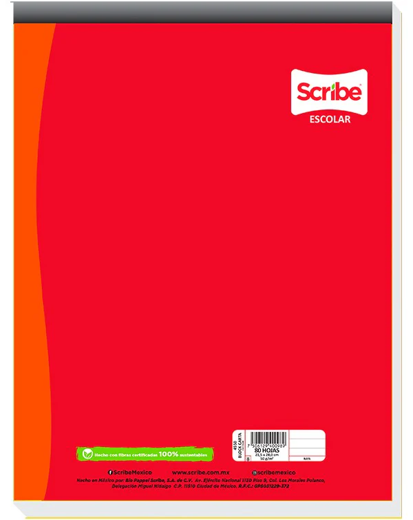 Block Carta 80 hojas Escolar Clásico Scribe® [Pieza] - Image 3