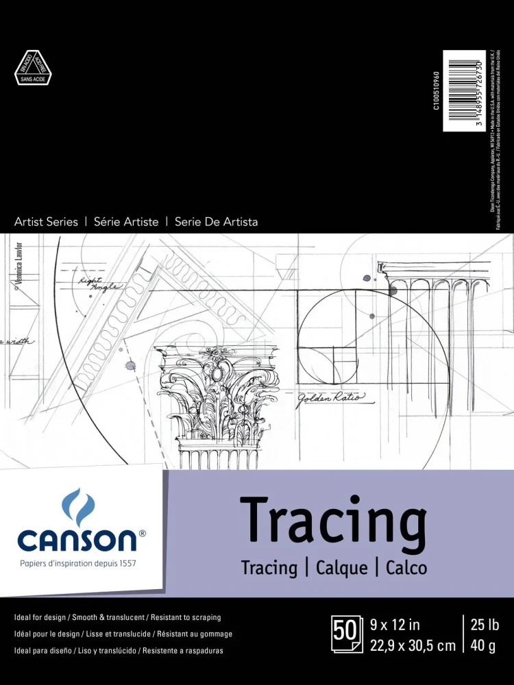 Block p/Arte Foundation Calca 40g 50 hojas 9×12" Canson® ECAU002321 [Pieza] - Image 2