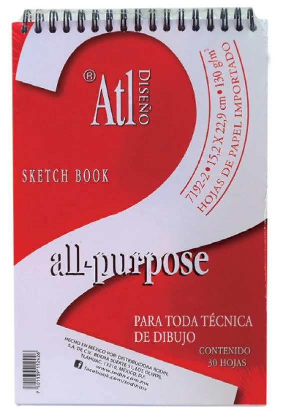 Block p/Arte MixMedia  130g 30 hojas All Purpose #0 #1 #2 #3 #4 #5 Atl® [Pieza] - Image 2