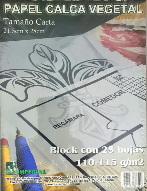 Block p/Arte Vegetal 25 hojas  Carta Imperial® [Pieza]