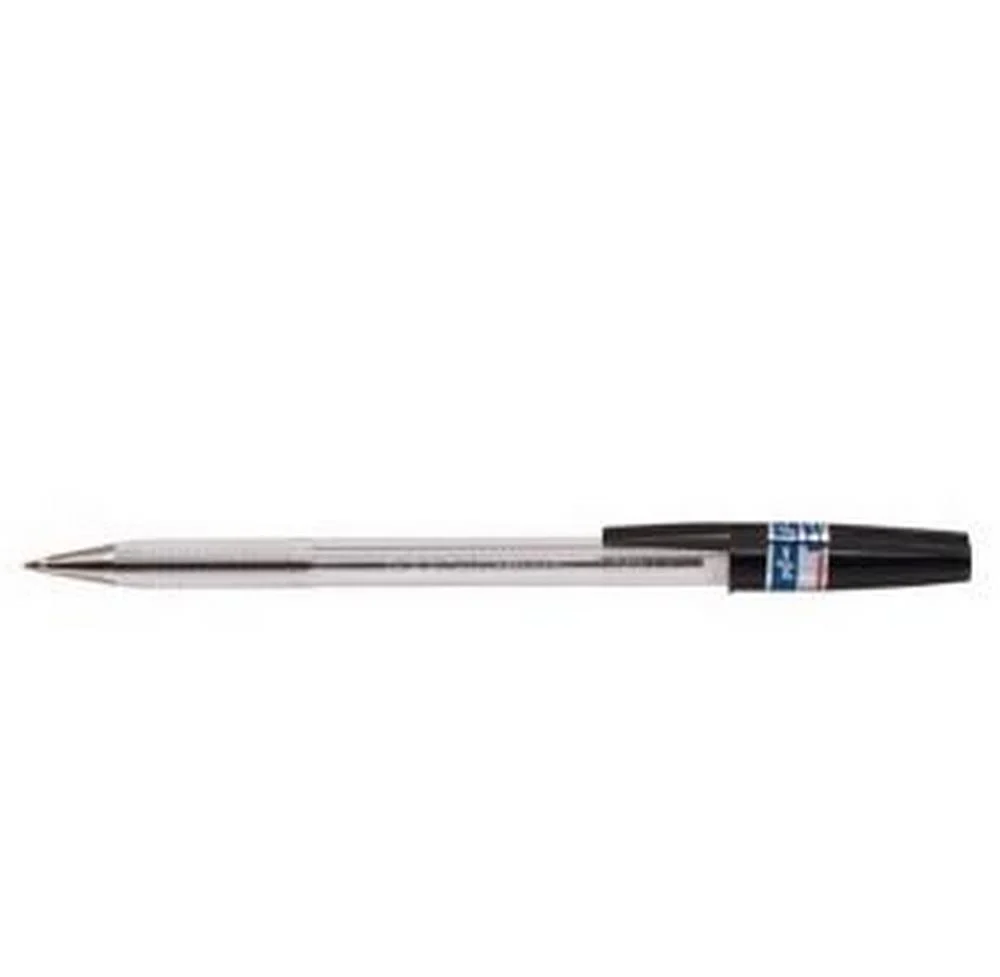 Bolígrafo c/Tapa med N-5200 Transparente Negro Medio Zebra® 7400 [Pieza]