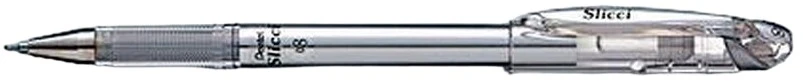 Bolígrafo Gel c/Tapa Slicci Metálico Plata 0.8mm Pentel® BG208-Z [Pieza]