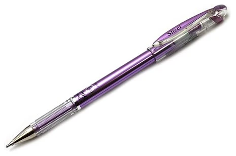 Bolígrafo Gel c/Tapa Slicci Metálico Violeta 0.8mm Pentel® BG208-MVX [Pieza]