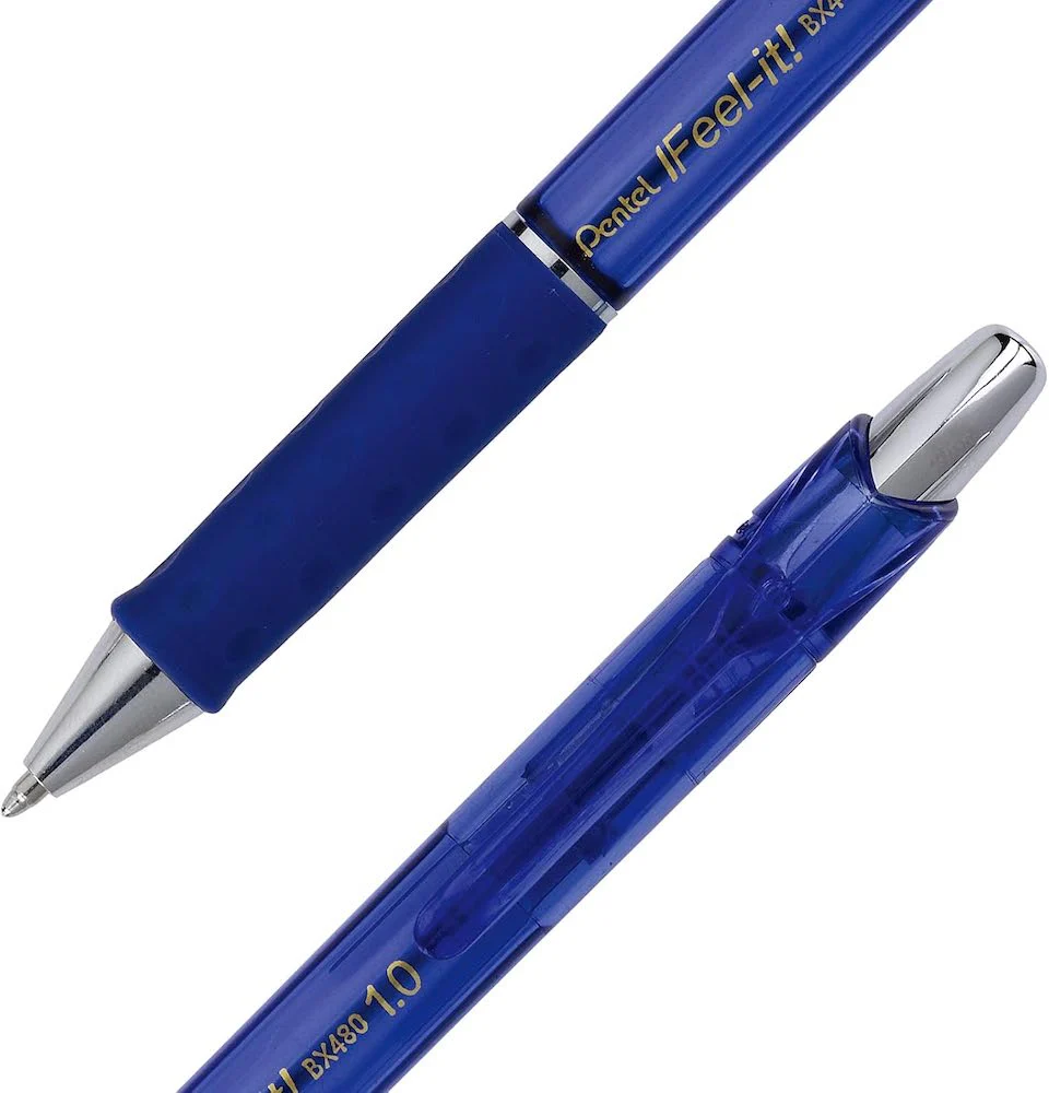 Bolígrafo Gel Retráctil Feel It Azul 1.0mm Pentel® BX480-C [Pieza] - Image 2