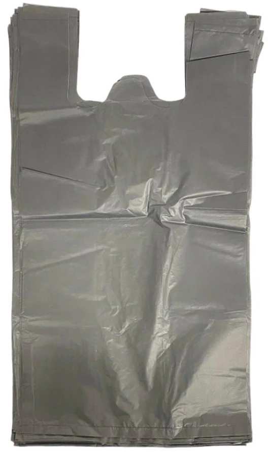 Bolsa Polietileno Camiseta Mediano Negro 25×50cm Pla [Kilo] - Image 2