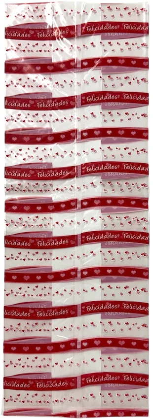 Bolsa Transparente Fuelle Amor y Amistad Grande Padi® 004 [Pieza]