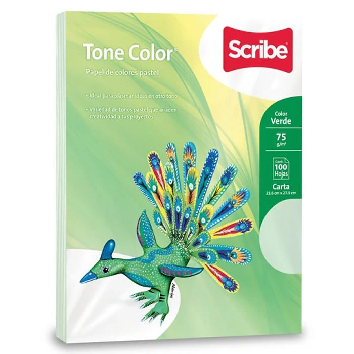 Bond  37kg Carta 75g Tonecolor c/100 Alebrijes Scribe® [Cien hojas] - Image 4