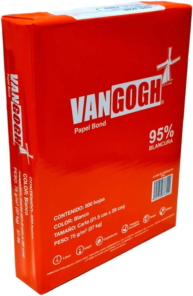 Bond VanGogh c/500 37kg Blanco 95% Carta 75g VANGOGH® VGC 37-96 7620 [Resma]