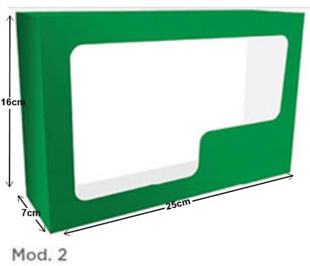 Caja Cartón Lunch Navidad  c/ventana  16×25×7cm granmark® [Pieza] - Image 7