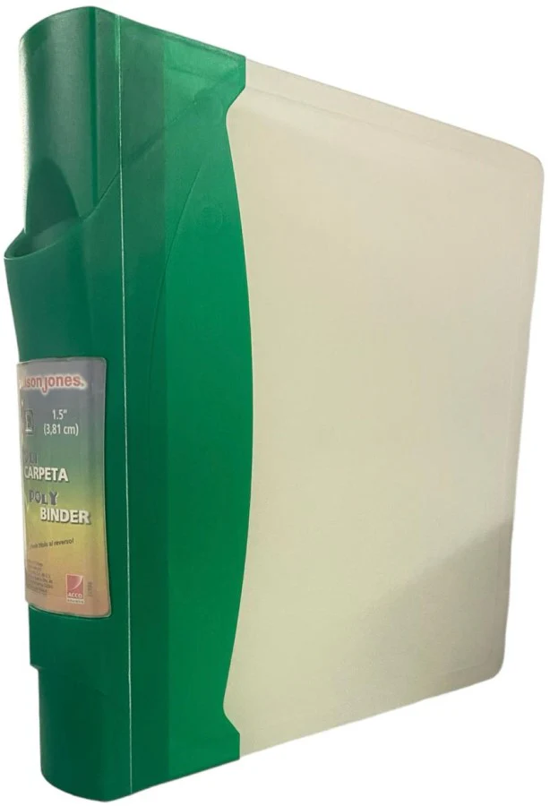 Carpeta 3 Argollas "O" Policarpeta 1½" Colores Transpa Carta ACCO® P4677 [Pieza]