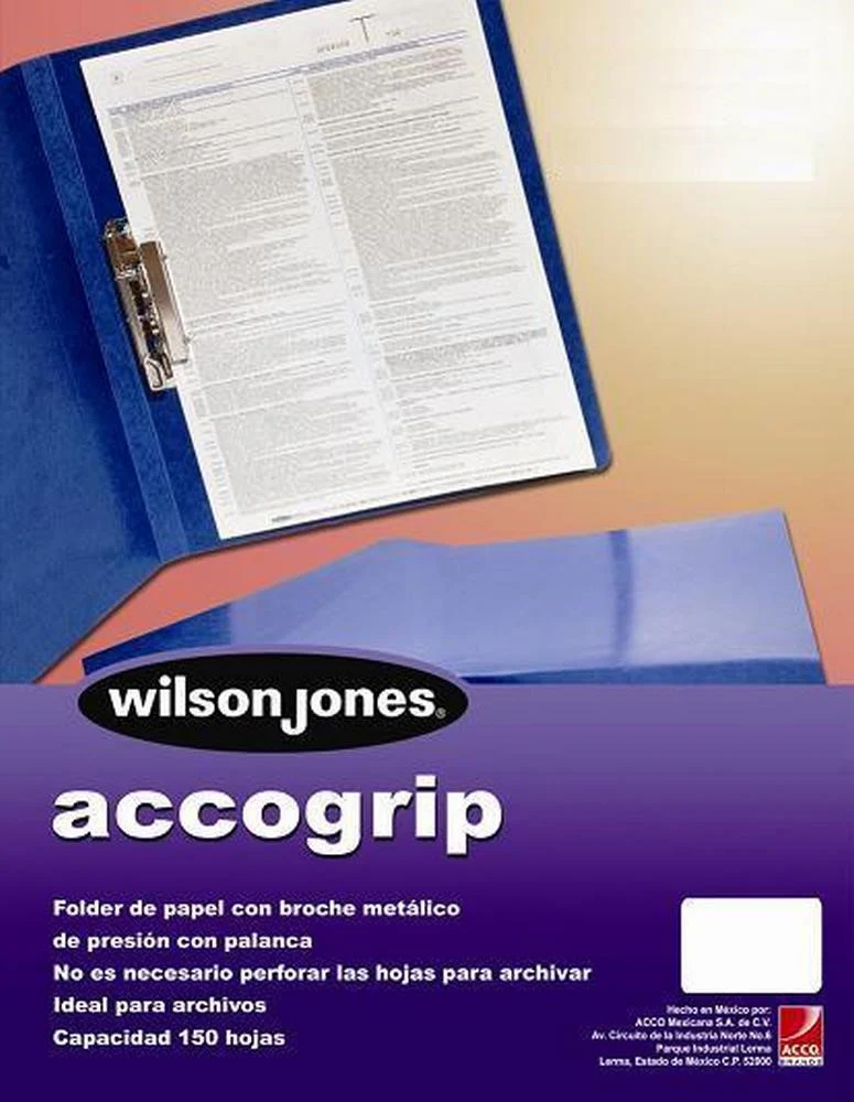 Carpeta Pressboard c/Palanca AccoGrip + Amarillo Carta ACCO® P0964 [Pieza]