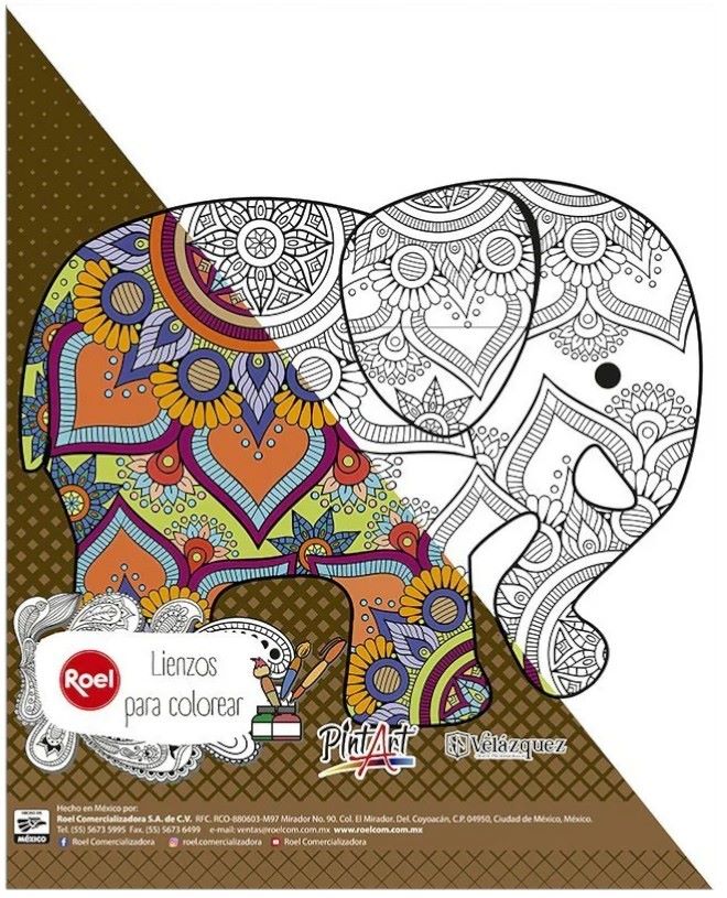 Cartón Forrado con Tela  Mandala  28×35cm Roel® [Pieza] - Image 2