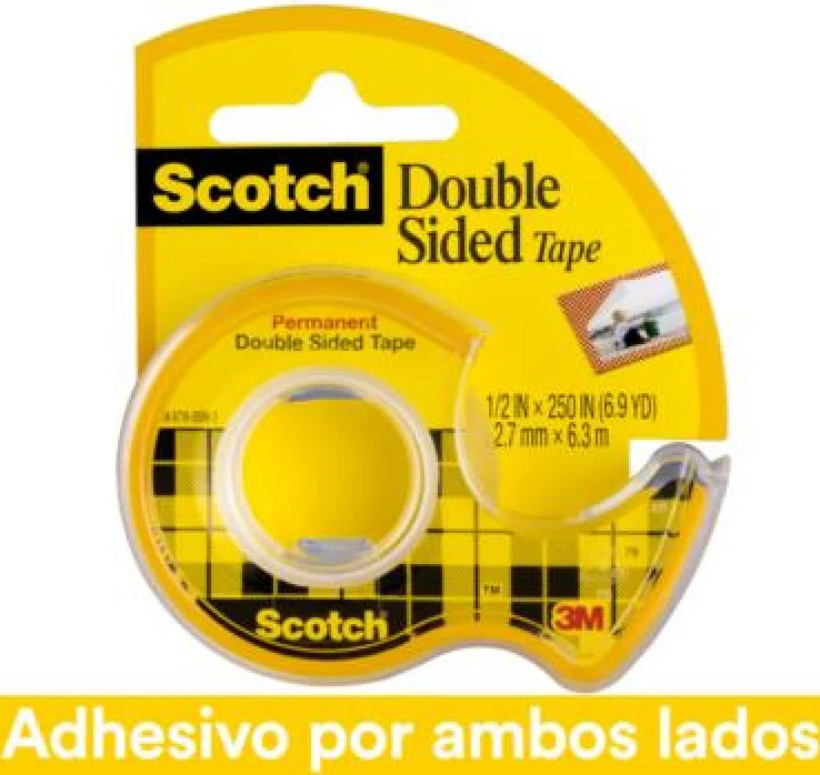 Cinta Adhesiva Doble Cara 665 c/Despachador Scotch® 12mm×6.3m 3M® 136D [Pieza] - Image 2