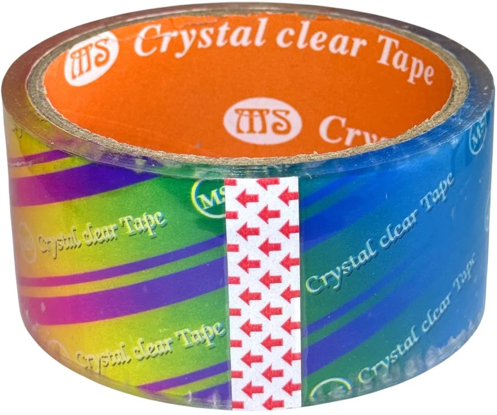 Cinta Adhesiva Empaque MS Crystal Clear Transparente 45mm×30m D'novac® CAT003 [Pieza]