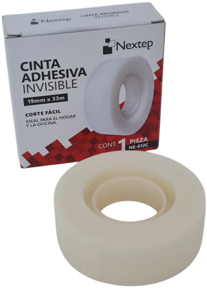 Cinta Adhesiva Invisible Invisible 19mm×33m Nextep® NE-612C [Pieza] - Image 4