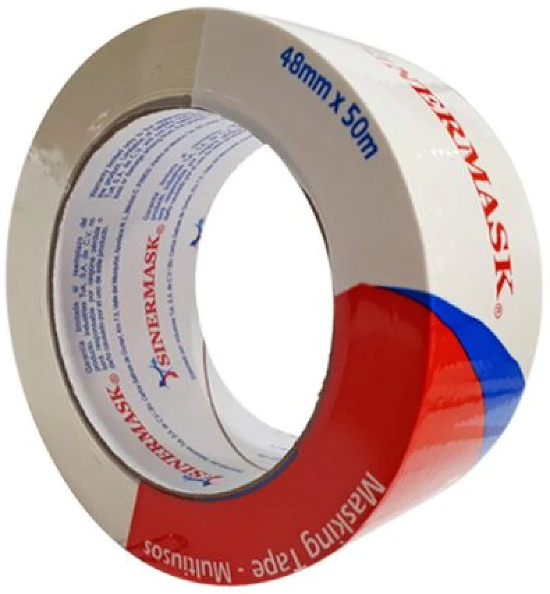 Cinta Adhesiva Masking 106 Multiusos Crema 48mm×50m SINERMASK® 100626 [Pieza]