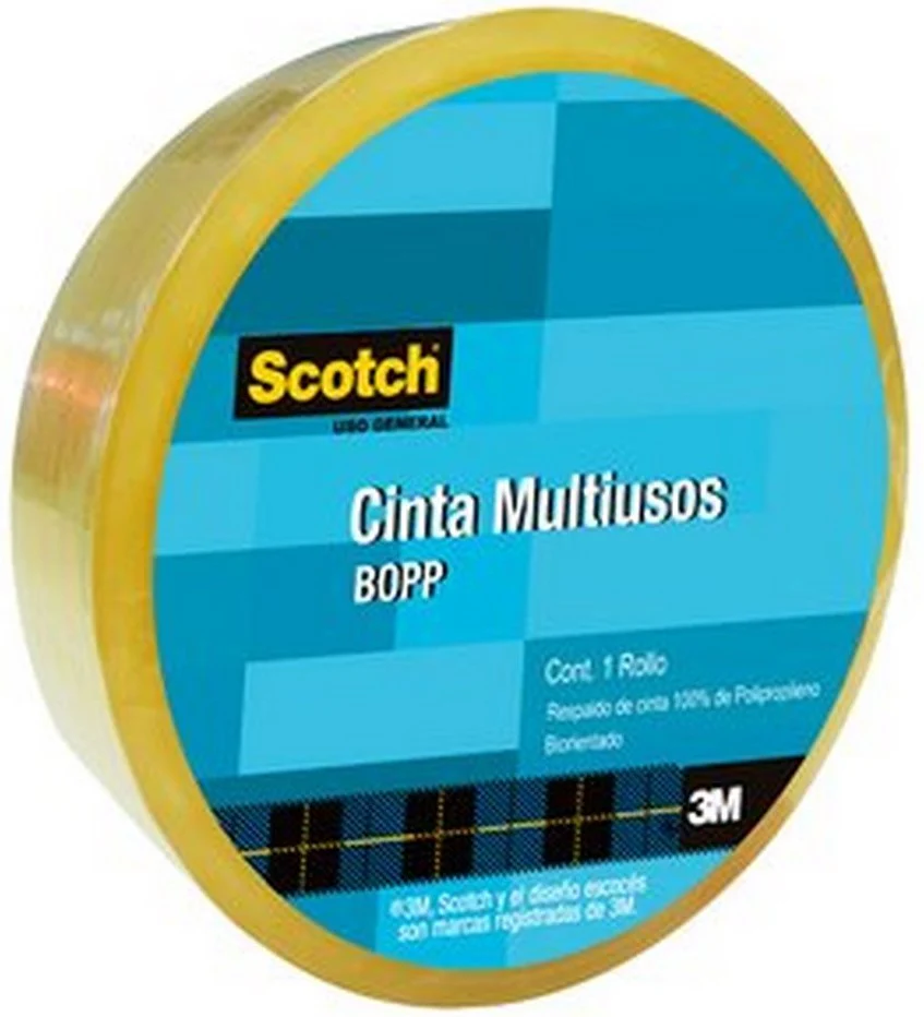 Cinta Adhesiva Multiusos Bopp Transparente 18mm×65m 3M® 106302 [Pieza]
