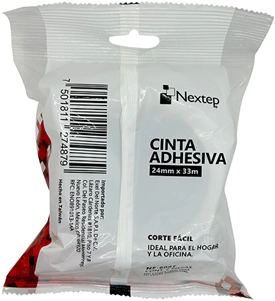 Cinta Adhesiva  Transparente Corte Fácil Bolsa c/2 Nextep® [Paquete] - Image 10