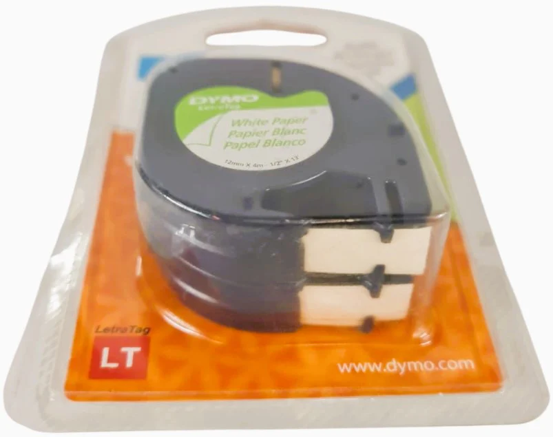 Cinta p/Rotulador LetraTag® LT Papel c/2 Blanco Perla 12mm×4m Dymo® 10697 [Paquete] - Image 4