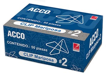 Clips Mariposa  Galvanizado ACCO® [Caja] - Image 2