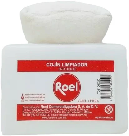 Cojín Limpiador p/Dibujo 100g aprox Roel® T08100CLD [Pieza]