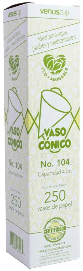 Conos de Papel p/Agua c/250 Bond Blanco Nº104 Venus Cup® A2CG5000 [Caja] - Image 3