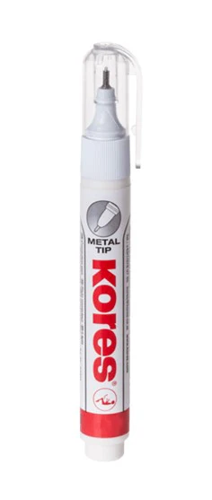 Corrector t/Pluma Metal Tip Blanco 8ml Kores® 833018 [Pieza]