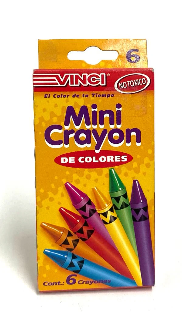 Crayón Escolar Colores Est.c/6 Vinci® VIV S/C /2006 [Estuche]
