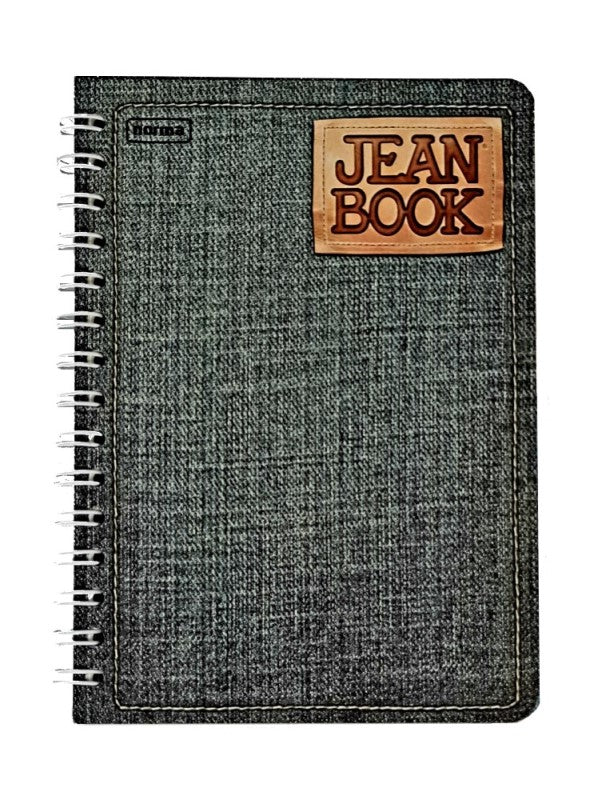 Cuaderno f/FrancesaEspira Espiral Doble Jean Book 100 hojas Cuadro 7mm Norma® 524100 [Pieza]