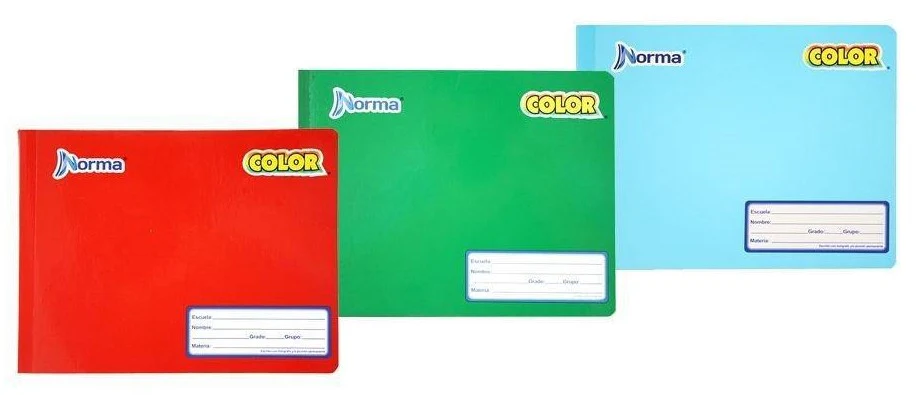 Cuaderno f/ItalianaCosido Color 360° 100 hojas Cuadro 5mm Norma® 205628-581296 [Pieza]