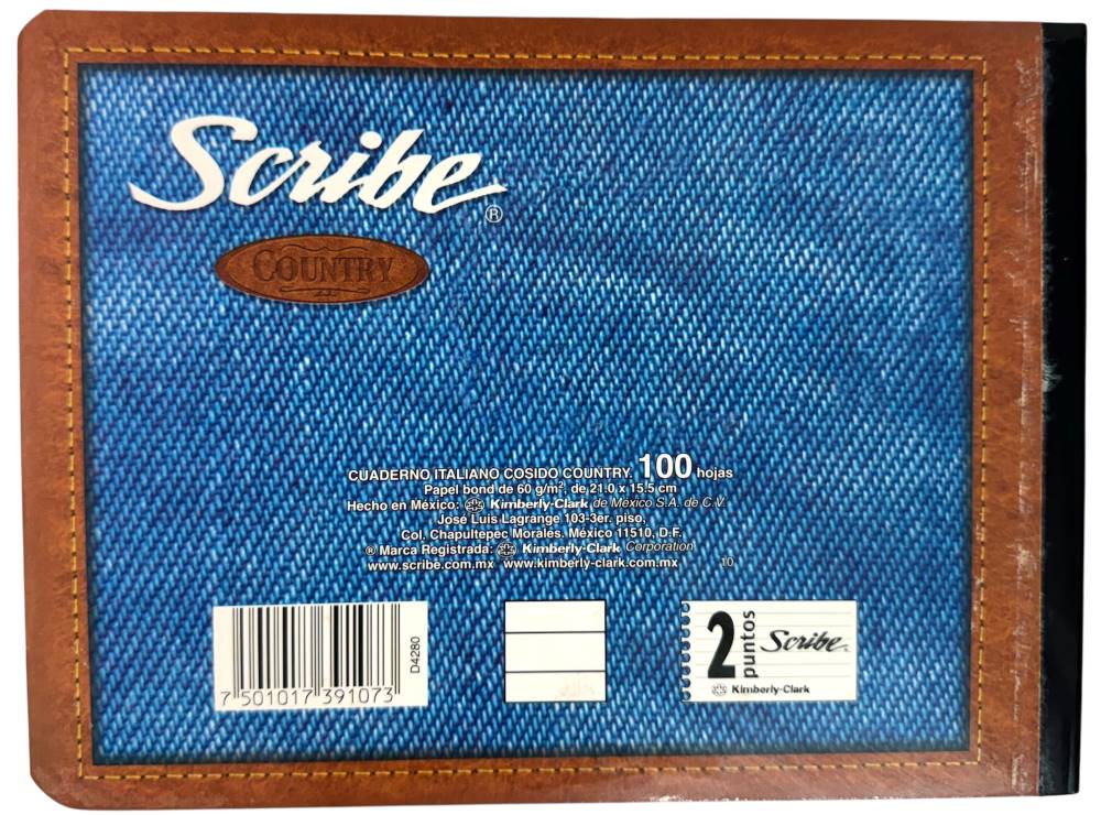 Cuaderno f/ItalianaCosido Country 100 hojas Raya Scribe® 4280 [Pieza] - Image 3